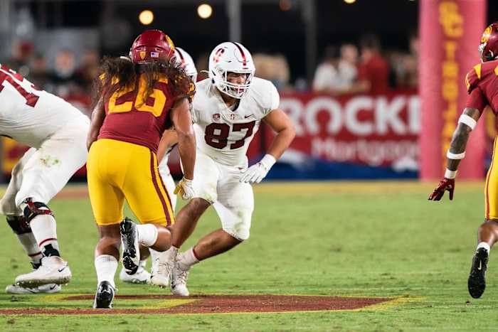 Tight end Bradley Archer (87) during Stanford's game against USC.